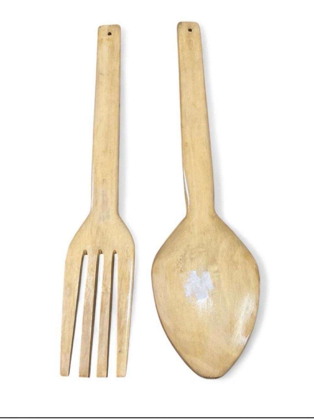 Hand-Carved Decorative Wooden Set - Beige and Brown - Picture 3 of 5
